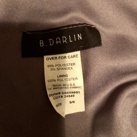 Lavender One Shoulder Party Dress, Size 5 - Picture 3 of 3